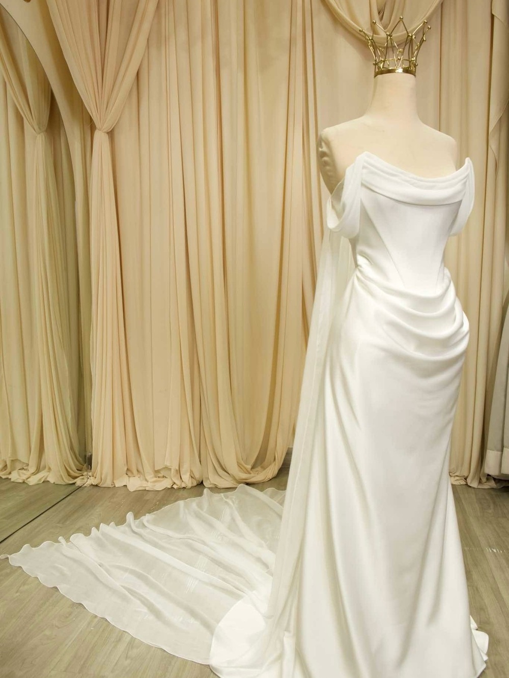 Vivienne Westwood Galaxy Cape Wedding Dress Inspired